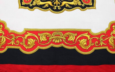 Foulard Vintage Jean Daix En Soie 100% - Multicolore Fait Main Italie - Occasion
