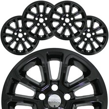 Fits Jeep Grand Cherokee 2014-16 21-22 Black 18 Wheel Skins Hub Caps Rim Covers