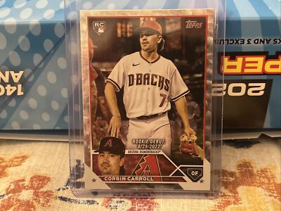 Corbin Carroll 2023 Topps Update RC Auto /199 Black Parallel 直筆