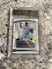 BGS 9.5 GEM MINT 2009 BOWMAN STERLING PROSPECTS AUTO MIKE LEAKE #BSP-ML