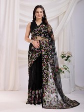 Beautiful Bridal Saree Indian Pakistani Women's Sari Designer Bollywood Sarees