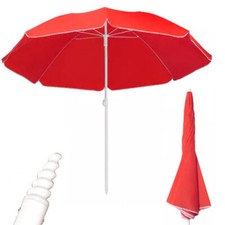 Ombrellone mare spiaggia 180cm palo con trivella incorporata Colorato protezione