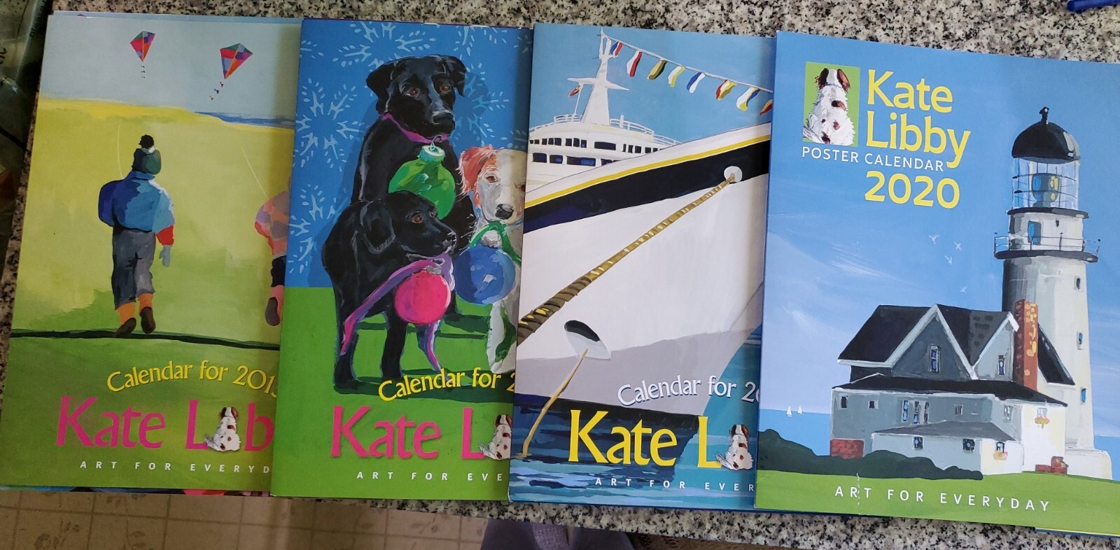 KATE LIBBY LOT OF 4 Poster Calendar Art Complete sets 2015, 2017, 2018,  2020 | eBay