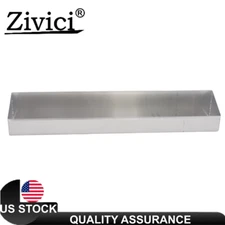 Wall-Mount Aluminum 12-Quart Liquid Storage Shelf for Race Trailer Garage Shop