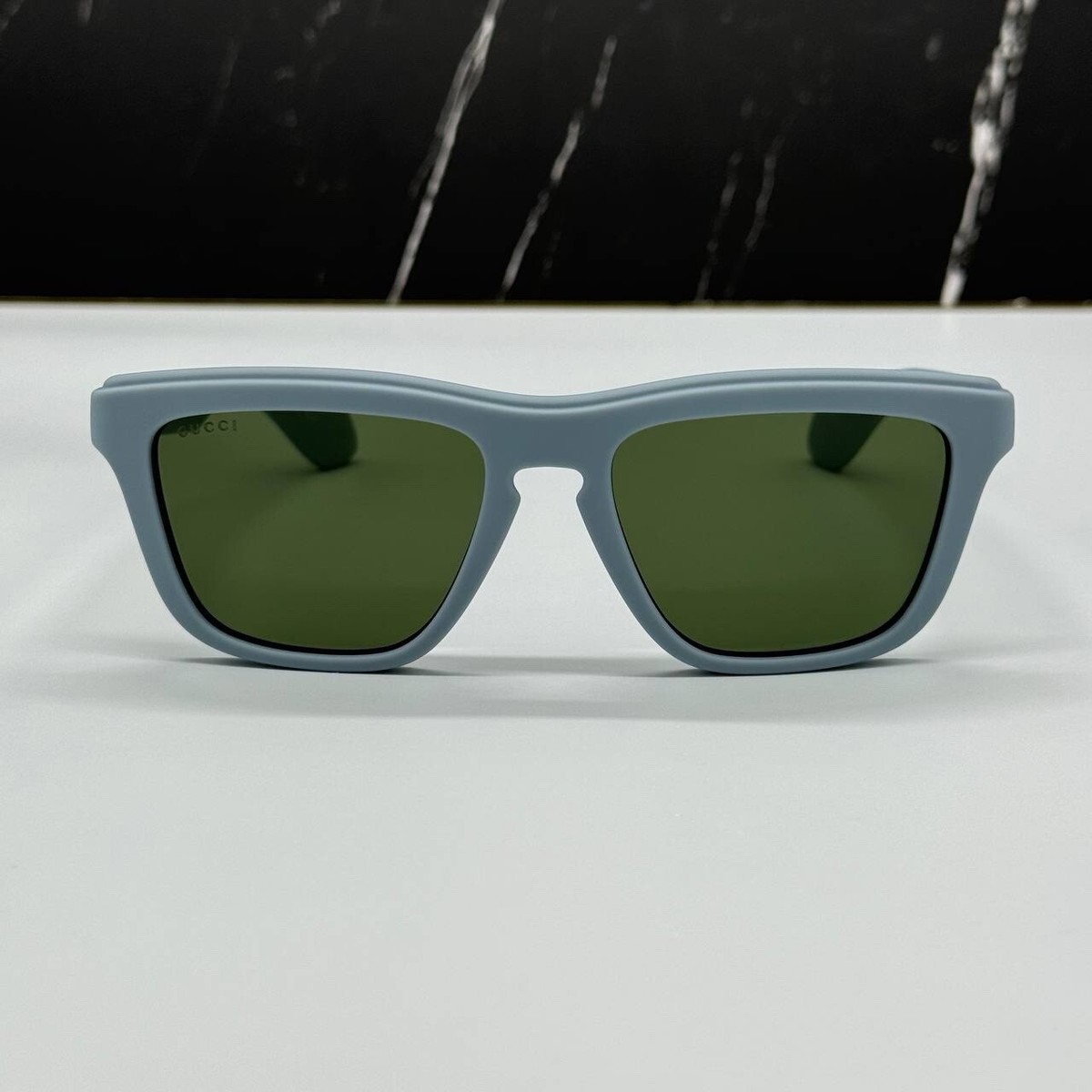 NEW GG1571S 003 GUCCI LIGHT BLUE GREEN UNISEX GUCCI SUNGLASSES NEW GUCCI GG1571S 004 SQUARE GREEN BLUE MEN SUNGLASSES GUCCI  main image 4