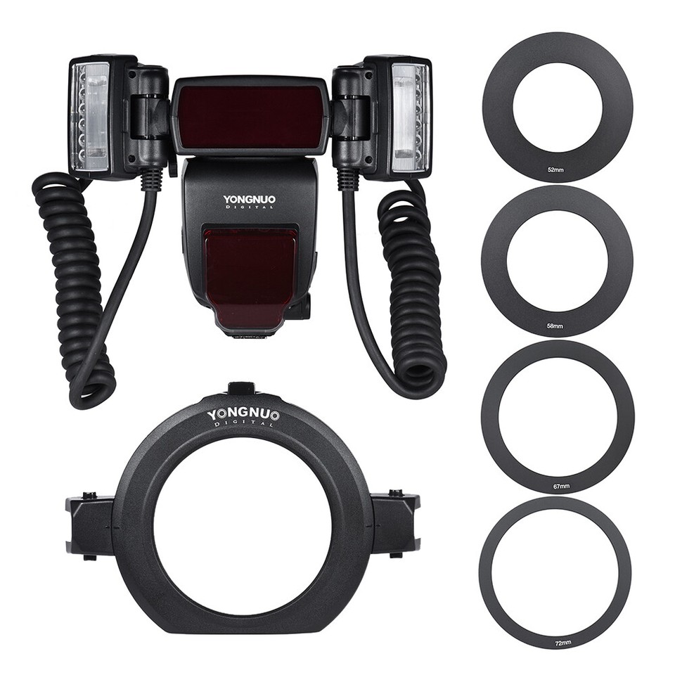 Yongnuo YN24EX E-TTL Twin Lite Macro Flash Speedlite For Canon Camera - Foto 6