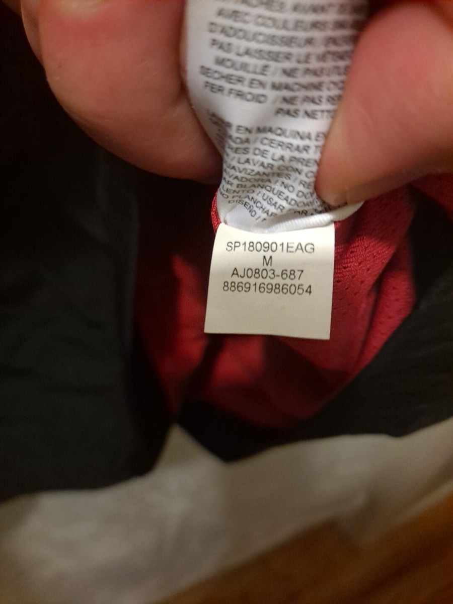 Nike Air Jordan Windbreaker Jacket Black Red Mens MED. Jump Nike Air Jordan Windbreaker Jacket Black Red Mens MED. Jump