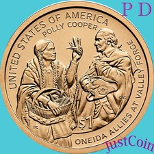 2026 P&D NATIVE AMERICAN ONEIDA VALLEY FORGE 2 UNCIRCULATED DOLLARS SET *PRESALE