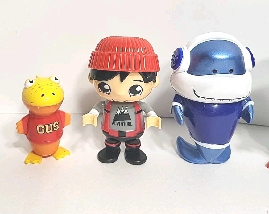 Ryan's World Figuras Juguetes Bonkers Juguetes Lote de 7 con Green Little Squishy Alien Foto 2 de 4