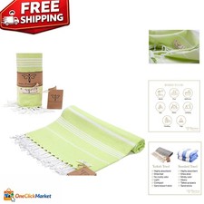 Soft, Quick-Dry Peshtemal Towel - Eco-Friendly Turkish Design, 37 x 71 inches
