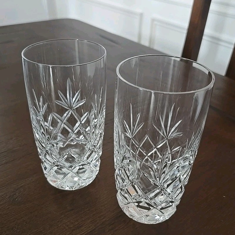 Lenox Crystal CHARLESTON Highball Tumblers - Set of Two