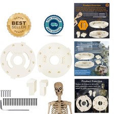Giant 12 Ft Skeleton Head Bracket Kit - Replacement Parts, Neck, Screws & Wrench