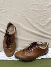 Allen Edmonds Evans Tan Leather Lace Up Shoes Comfort Oxfords Men's US Size 7 D