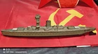 VINTAGE BOAT SHIP TOY CKO KELLERMAN BATTLESHIP K-351 GDR DDR GERMANY WW2 WIND UP