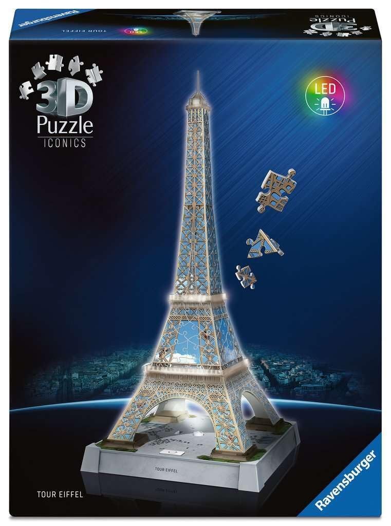 Ravensburger Iconics Eiffel Tower - Light Up 216 piece 3D Jigsaw Puzzle for Adul 11290₽
