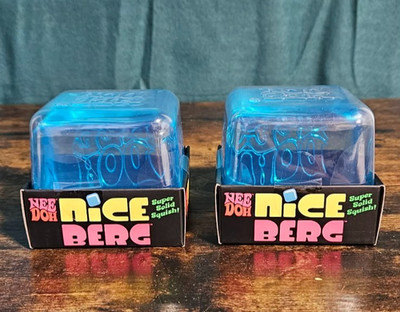 x1 NEW NeeDoh Nice Berg Blue XL - Nee Doh Niceberg Squishy Authentic Schylling