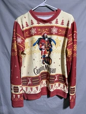 Captain Morgan Rum Funny Ugly Christmas Sweater Sweatshirt Large