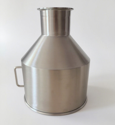 15l 119mm/4''outlet Hopper Feeding Cylinder Funnel 304 Stainless Steel Hopper