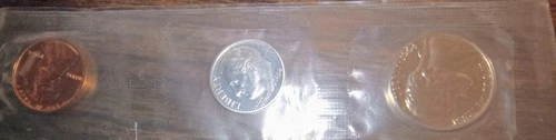 1964 Proof Coins in Cello  - Silver dime along w/ a penny and nickel.  Free ship