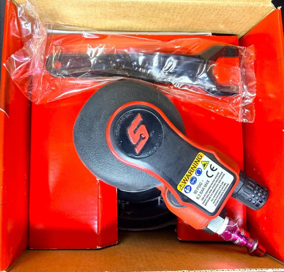 Lijadora orbital SNAP ON PSO4625 6" con patrón de 3/16" (rojo) EE. UU. Foto 2 de 4