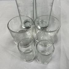 Jack Daniels Tennessee Whiskey Holiday Shot Glasses Variety 6pk