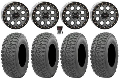 System 3 SB-7 15'' Wheels Ti (4+3) 30'' Mongrel SQ Tires Commander Maverick