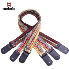  Guitar Strap Braied Ukulele Belt Adjustable Pu Leather End Friction Resistant