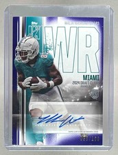 Malik Washington 2024 Topps Signature Class #RCA-MWA Purple Rookie Auto RC /100