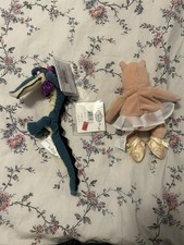 Vintage Disney Store Fantasia Hippo Alligator Plush Bean Bag Toys With Tags