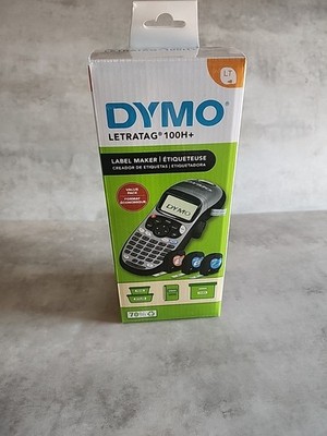DYMO Portable Printer Handheld Label Maker Black Silver Letratag 100H+ New