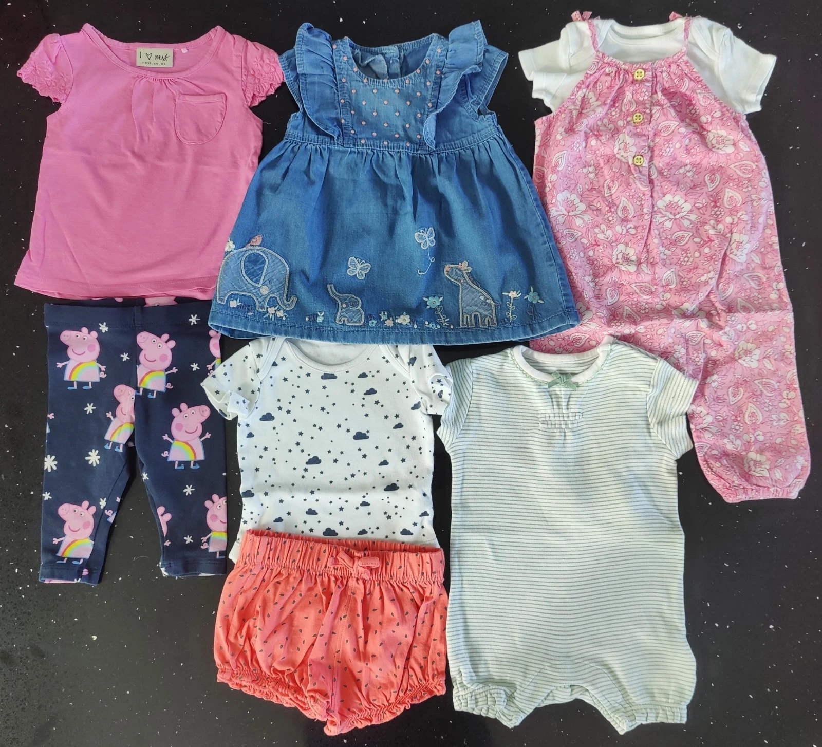 Baby Girl's 3-6 Months Summer Clothing Bundle - inc Peppa Pig Leggings