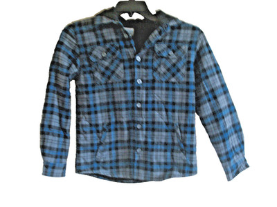 Boys Jacket Gray Plaid C. R. Blues Size 10/12 New