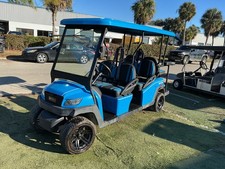 Blue 6 Passenger Street Legal Bintelli Beyond Golf Cart Flooded 