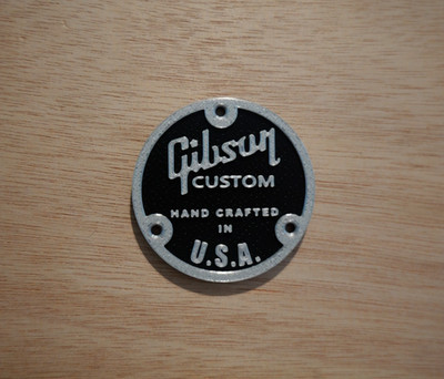Custom Single Cut Electric Guitar Toggle Switch Back Cover Gibson Les Paul