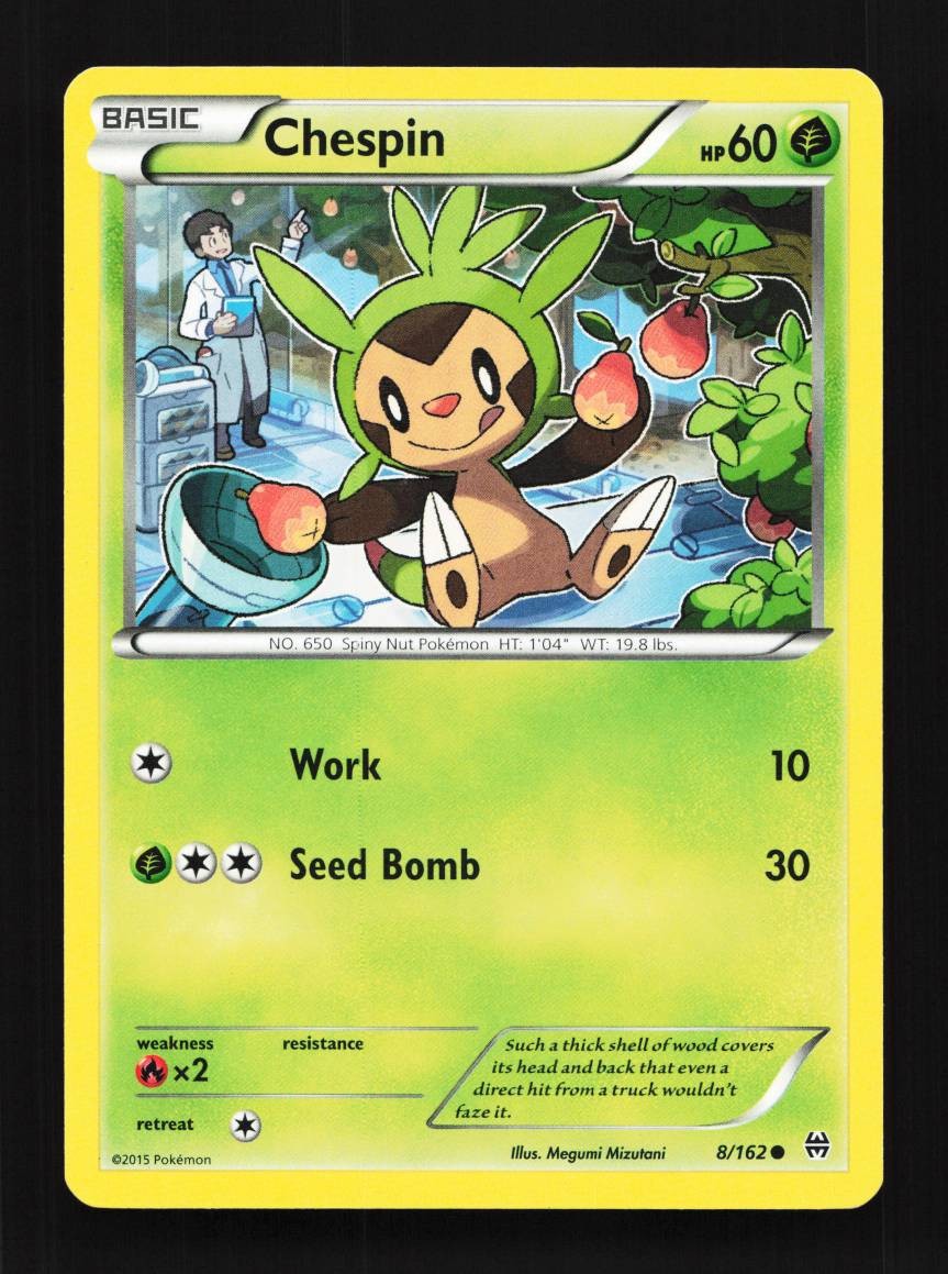 Chespin 8/162 LP BREAKthrough English Pokemon Card TCG
