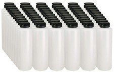 Pinnacle Mercantile 16oz Condiment Squeeze Bottles 60-Pack Flip Top Cap