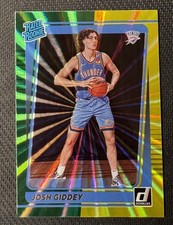 2021-22 Panini Donruss - Rated Rookie Josh Giddey #202 Holo Green & Yellow Laser