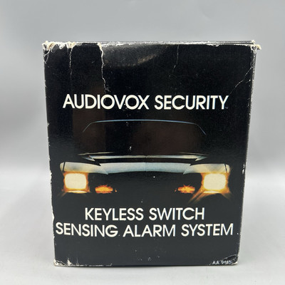 Audiovox AA-9110 Vehicle Keyless Switch Sensing Alarm System