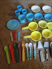 Children's Play Plastic Pans Plates Accessories Unbranded Step 2 Lot Of 39