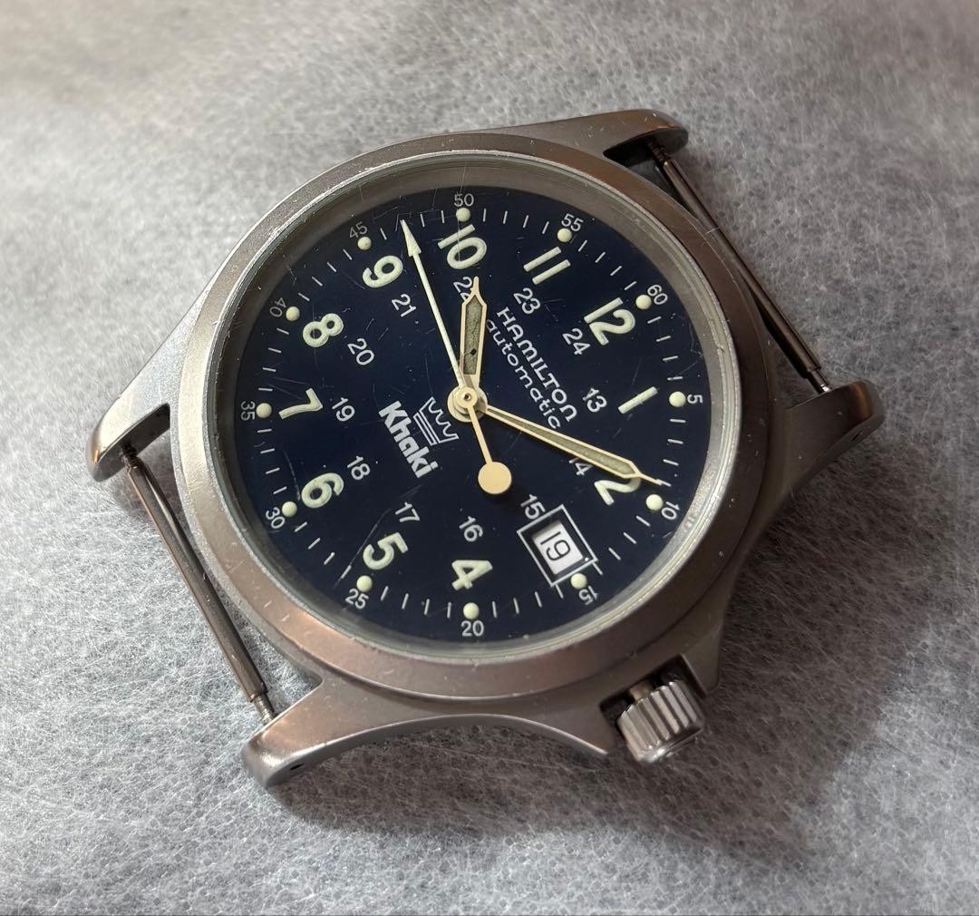 Hamilton Khaki King 9823 Automatic Men's Watch, Used, Navy Dial