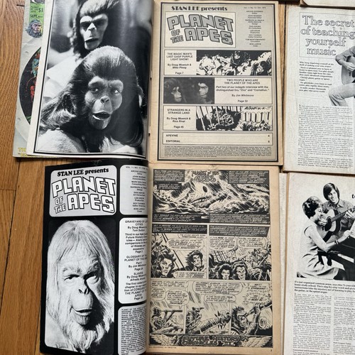 VINTAGE 1970s POTA Planet of the Apes Curtis Magazines #1-3 #5-20 19 Issue Lot - Picture 19 of 24