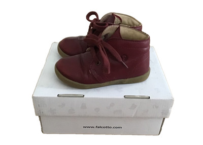 Leder-Lauflernschuhe ** FALCOTTO ** Gr. 22 + dunkelrot ** TOP  Zustand