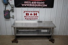 Elkay 60"x18"x24" Tall Heavy Duty Stainless Steel Equipment Stand Low Table 5'