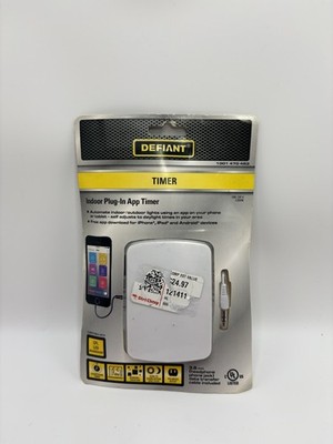 Defiant 13975 10 Amp 7-Day Indoor Plug-In Corded App Timer, White