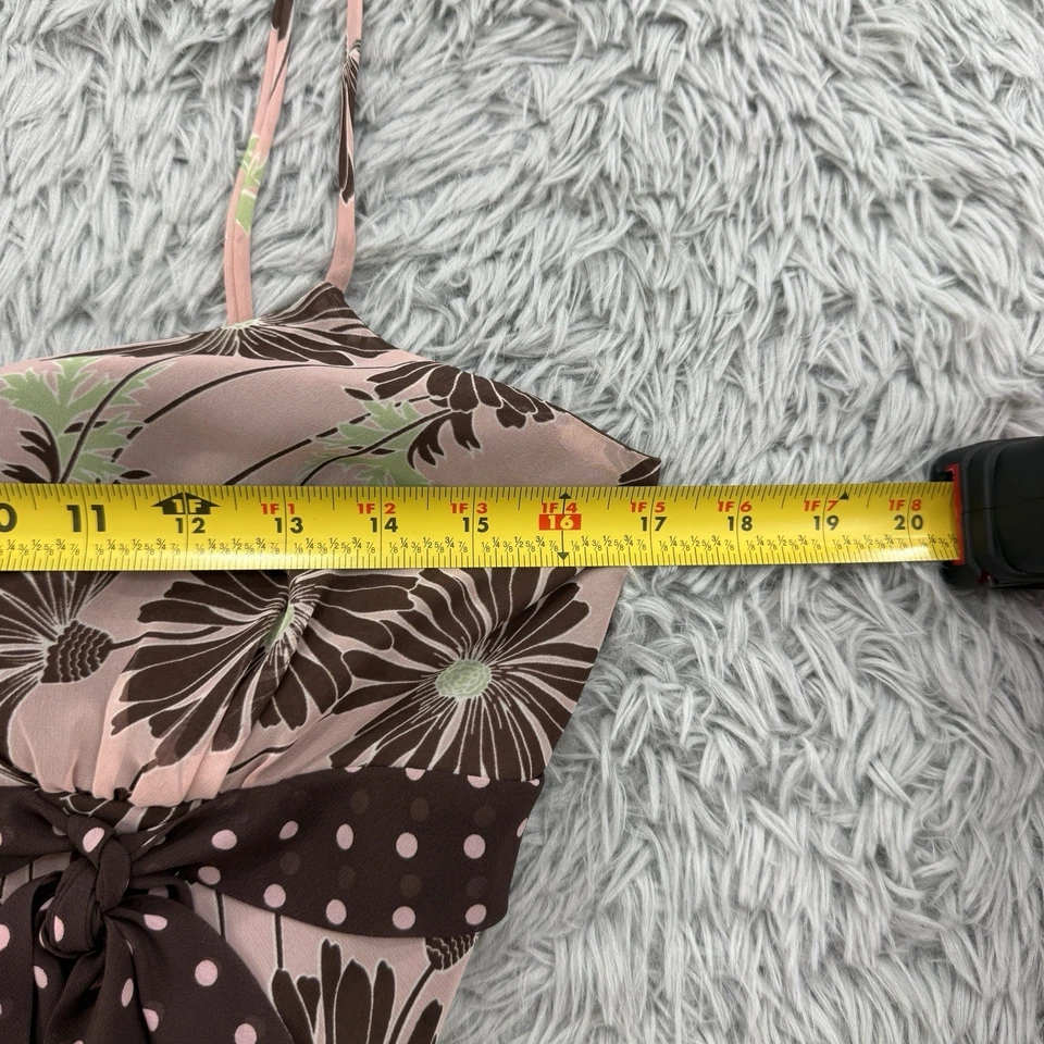 VTG Y2K Trixxi Fairy Grunge Dress Womens 11 Floral Babydoll Boho Handkerchief - Image 4 of 4