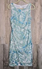 Calvin Klein Dress Size 10 Sequin Floral Print Party Formal Event Wedding