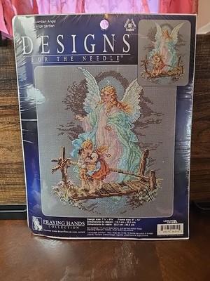 Guardian Angel Counted Cross Stitch Kit Designs For The Needle Janlynn