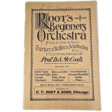 Root's Beginners Orchestra Trombone Part Sheet Music Overtures Schottisches Vtg