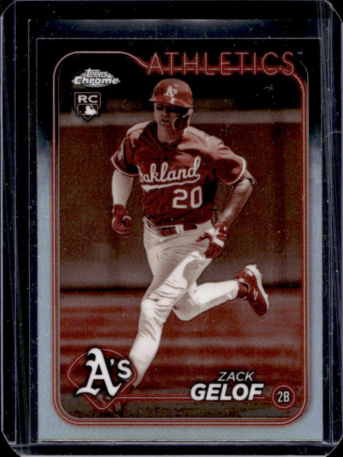 2024 Topps Chrome Zack Gelof RC Sepia Refractor Rookie #282 Athletics