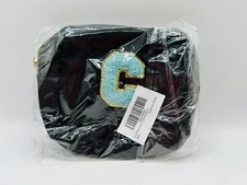 Personalized Makeup Bag – Preppy “C” Initial Zipper Pouch, Cute & Stylish